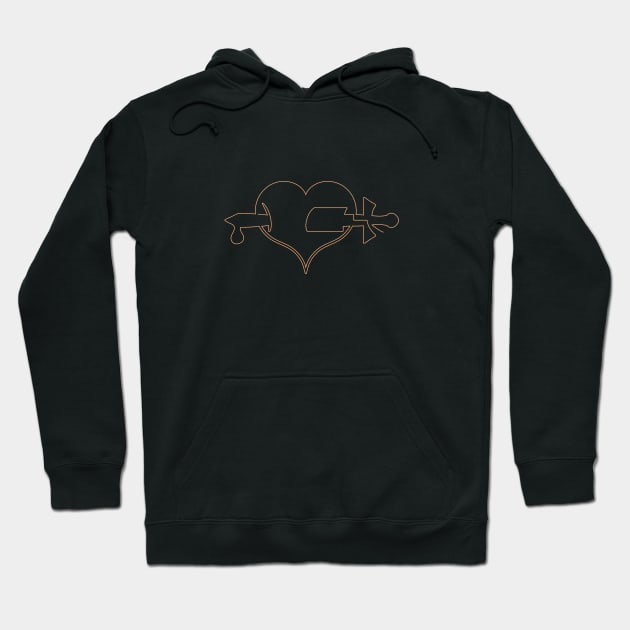 Awesome Line Art Design Hoodie by madlymelody